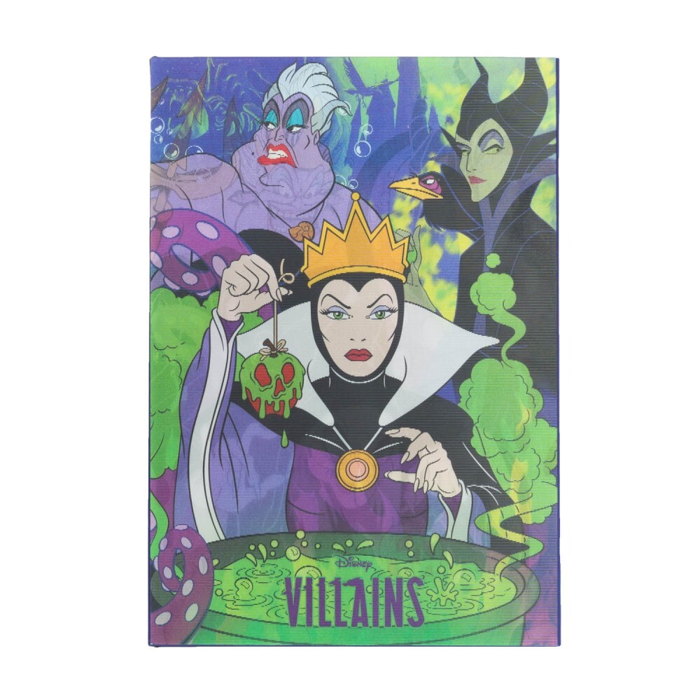 CARNET LENTICULAIRE A5 - MÉCHANTS DISNEY