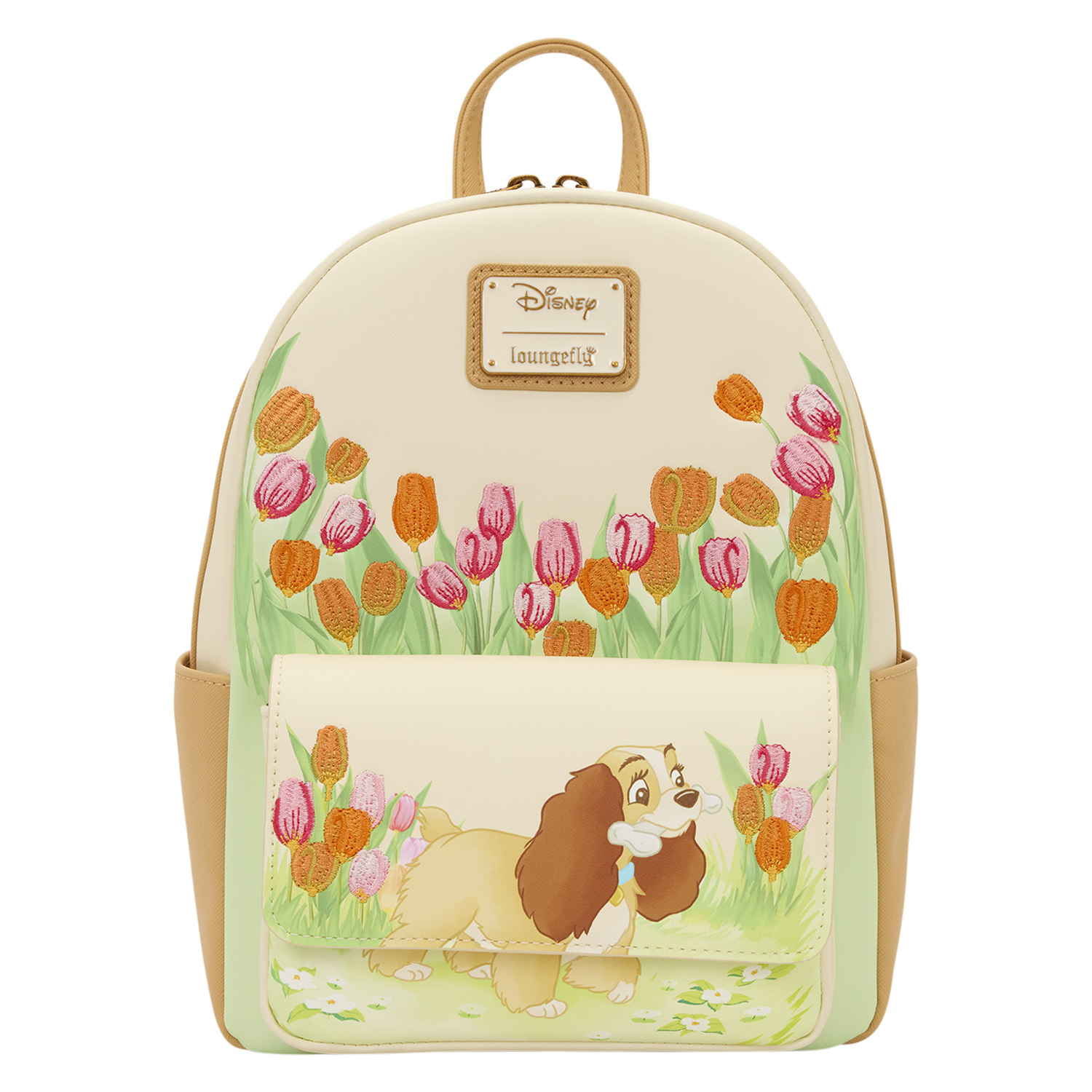 MINI SAC À DOS LADY TULIPE PASTEL - DISNEY LOUNGEFLY LA BELLE ET LE CLOCHARD