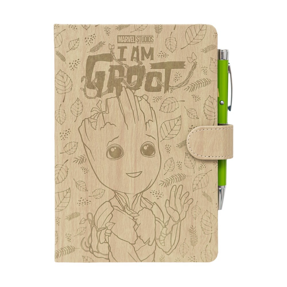 CARNET PREMIUM A5 AVEC STYLO PROJECTEUR GROOT - MARVEL