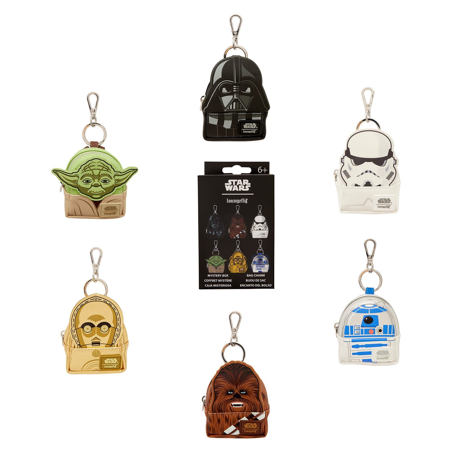 Porte-clés mini sac à dos mystère personnages de Star Wars - Star Wars Loungefly