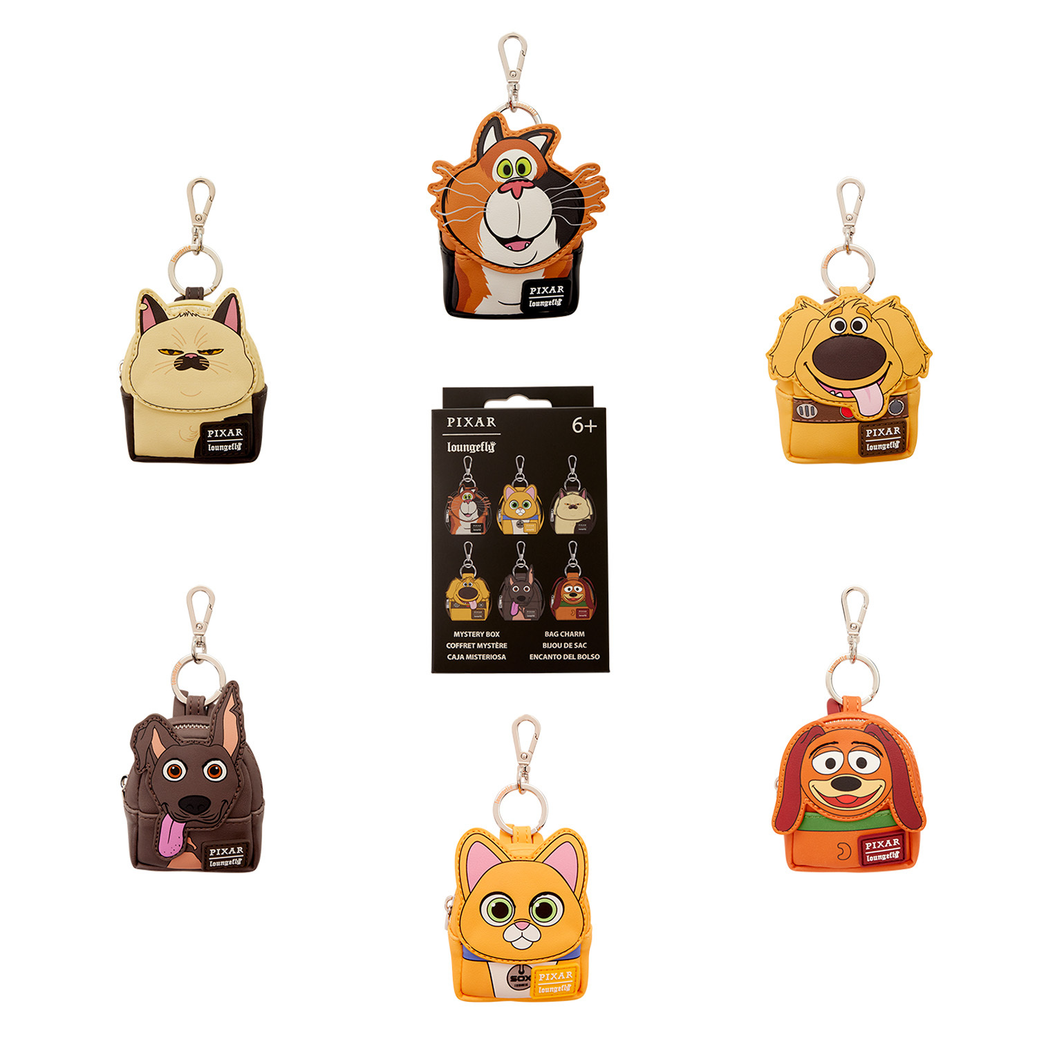 Porte-clés mini sac à dos mystère Chiens et Chats - Disney-Pixar Loungefly