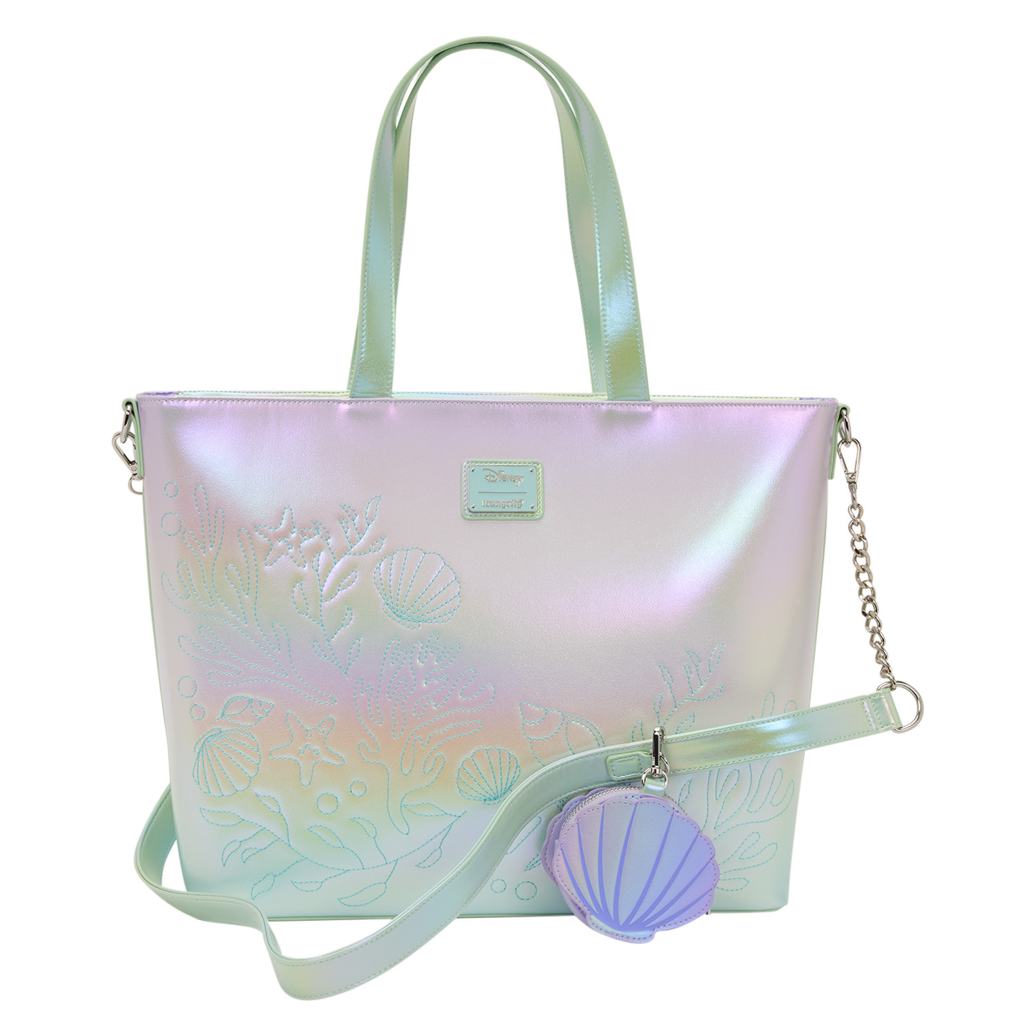 Sac Tote avec porte-monnaie Ariel et Polochon - Disney Loungefly La Petite Sirène
