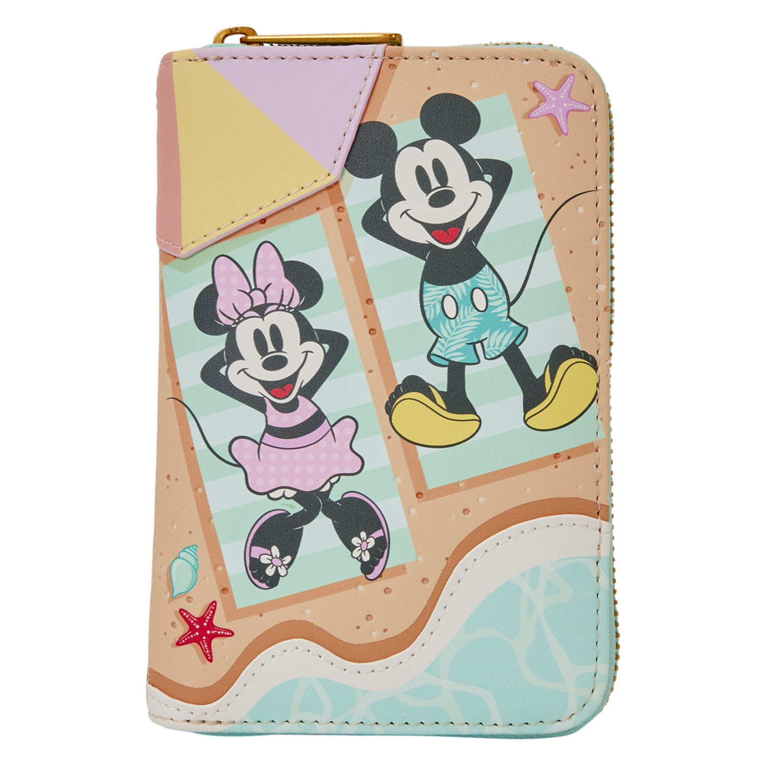 Portefeuille Mickey et Minnie s'amusent à la plage - Disney Loungefly
