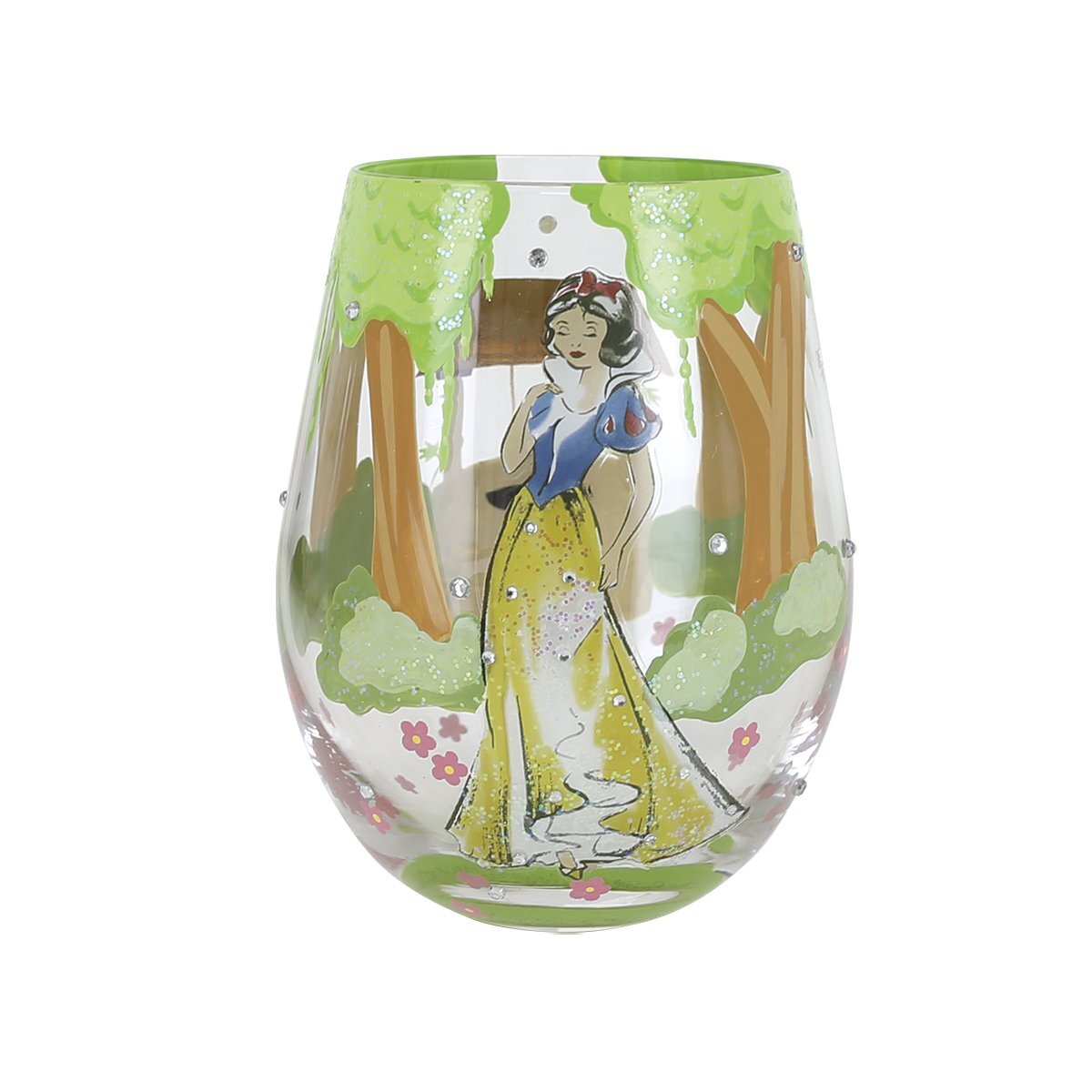 VERRE SANS PIED BLANCHE-NEIGE « ILS VECURENT HEUREUX POUR TOUJOURS » - DISNEY LOLITA